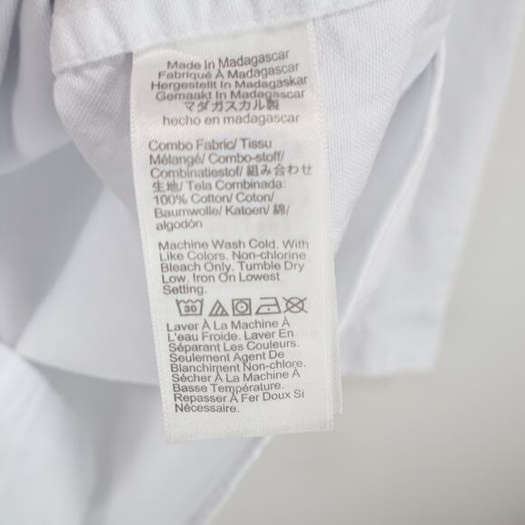 NWT J.Crew Factory Men's Tall Classic Fit Flex Oxford Shirt White Size XL-T - Picture 10 of 11